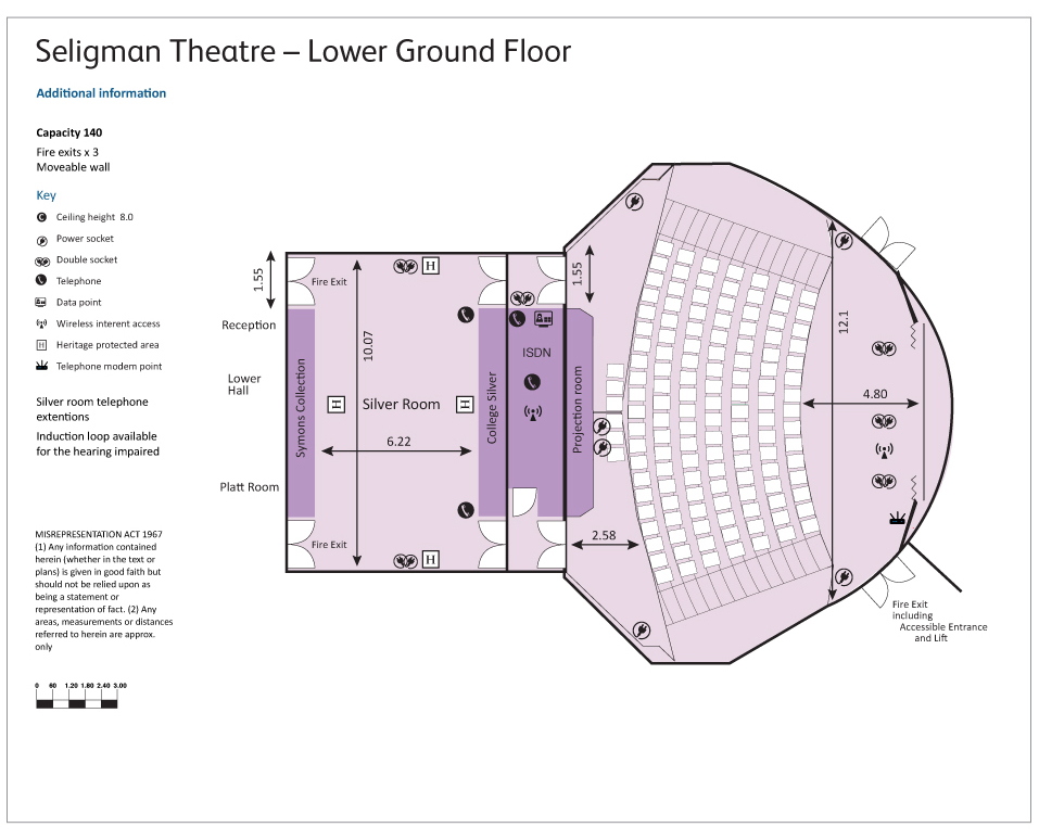 Seligman Theatre floor plan