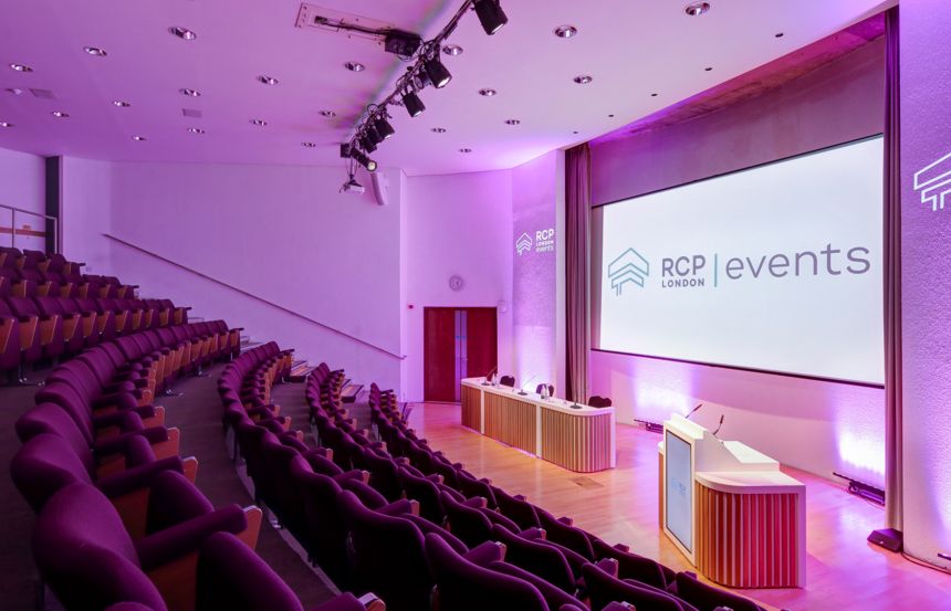 The Seligman Theatre, auditorium for 150 in award-winning central London conference venue, RCP London Events