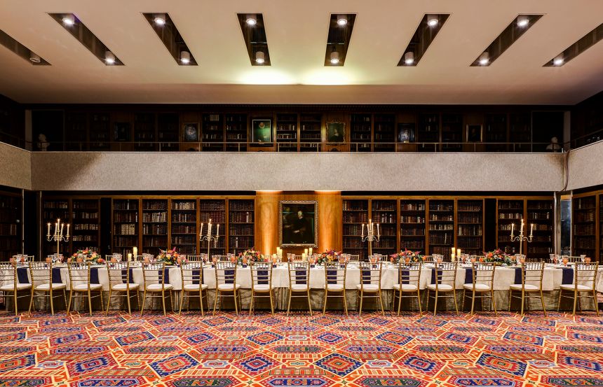 The Dorchester Library, historical setting for dinners, conferences and events, housed within RCP London Events