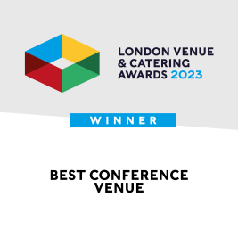 Winner Logo for the London Venue and Catering awards 2023 "Best conference venue"